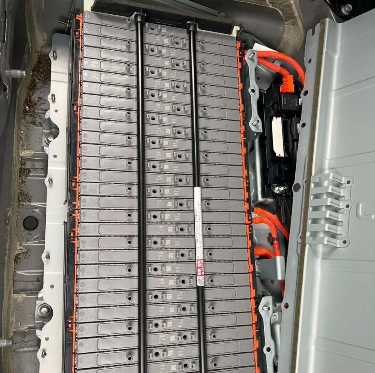Japanese-made hybrid battery pack opened for inspection